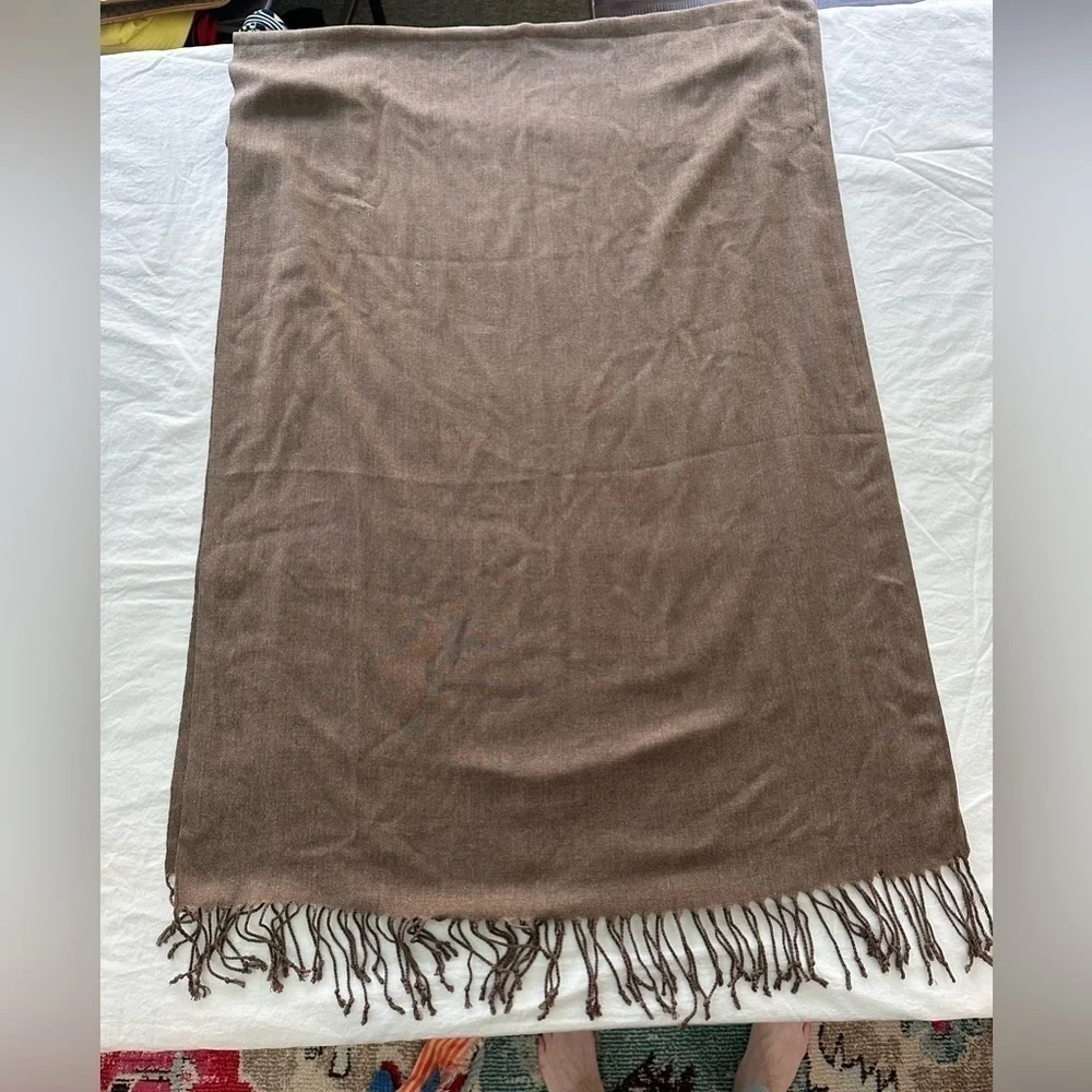 Scarf - Gorgeous Autumnal Brown - 72 inches by 26 inches Beautiful & Big